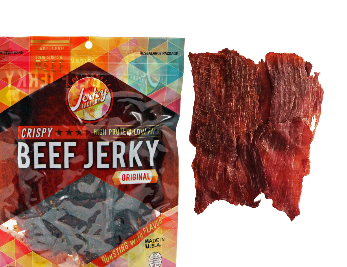 Crispy Beef Jerky - Original California Factory Jerky –